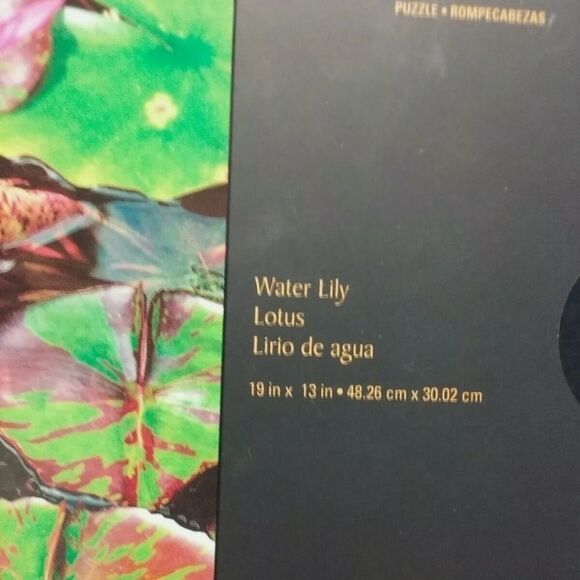 Vibrant WATER LILY 500 Piece Puzzle by Mega Puzzles New unopened - Picture 3 of 5